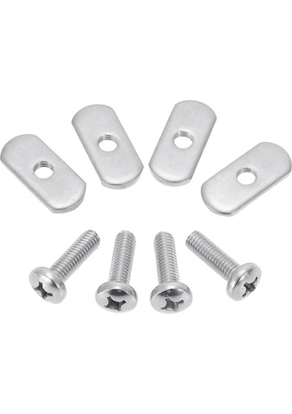 8 Pcs Kayak Rayı/track M6 Vidalar ve Fındık T Yuva Cıvatası Yedek Paslanmaz Çelik Dişli Montaj Cıvatası Kayan Aksesuarları (Yurt Dışından) fiyatları