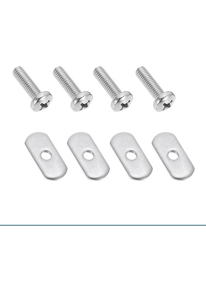 8 Pcs Kayak Rayı/track M6 Vidalar ve Fındık T Yuva Cıvatası Yedek Paslanmaz Çelik Dişli Montaj Cıvatası Kayan Aksesuarları (Yurt Dışından) modelleri