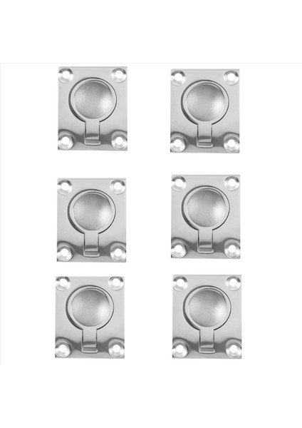 6 Adet 48 x 38MM Tekne Locker Hatch Dolap Dolabı Aydınlatma Montaj Halkası Çekme Süley Sörf Sörf Donanımı 316 Paslanmaz Çelik (Yurt Dışından)
