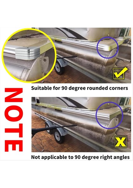 Alüminyum Duba Köşe Kapakları Tekne Köşe Kapları 90 Derece Yuvarlak Köşe Için Donoon Güverte Köşesi Tampon (Yurt Dışından) indirimleri