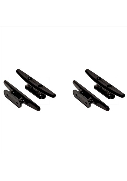 4 Paket Siyah Naylon Tekne Koyası 6 Inç - Halat Kişisi Kayak Tekne Dock Cleats - Deniz Güverte Deniz Dekoru Için Mükemmel (Yurt Dışından)
