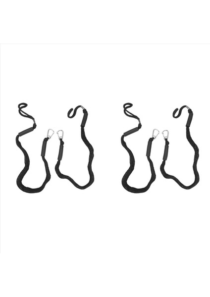 4x Bungee Tekne Dock Hatları Kanca ile 4 Feet Dock Hattı Mooring Halat Tekne Aksesuarları Yerleştirme Çizgileri Tekneler Için Şok Kablosuz (Yurt Dışından)