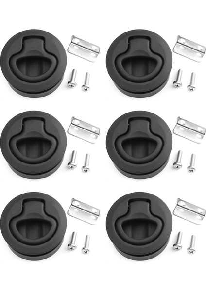 6x Slam Mandalı Kapak Yuvarlak Çekme Mandalı 1/2 Inç Kapı M1-63 Rv Denizcilik (Yurt Dışından)