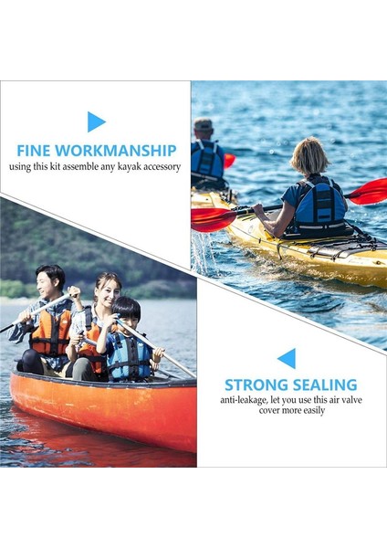 4pcs Şişme Sal Valfleri Kapaklar Kapak Sandık Vanaları Fiş Tekne Aksesuarları (Yurt Dışından) fiyatları