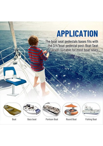 Tekne Koltuğu Döner Eze 3 Pc Kaide Seti 11 Inç Galvanizli 3/4inç Taban Döner-Eze (Yurt Dışından) fiyatları