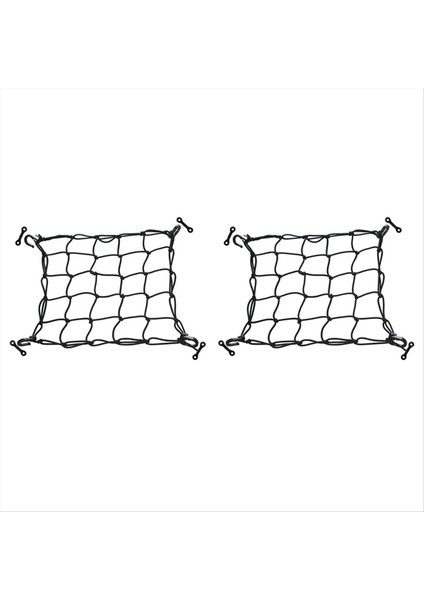 2x Güverte Kargo Net Kırpma Kancaları Ağır Hizmet Tipi Bagaj Ağ Örgüsü Kayık Depolama Kamyonu Yatağı Balıkçılık Teknesi (Yurt Dışından)