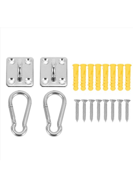 20 Set Askıda Tavan Duvar Montajı U Şekilli Kancalar Paslanmaz Çelik Ağır Hizmet Tipi Çok Fonksiyonlu Hamak (Yurt Dışından) fiyatları