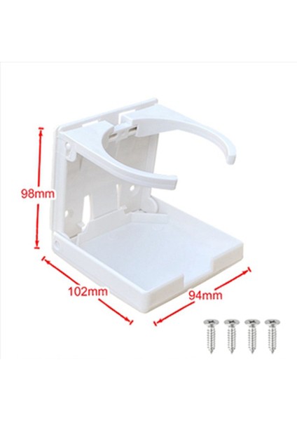 2x Abs Plastik Ayarlanabilir Katlanır Fincan Içecek Araba Tutucu Stant Montajı Araba Otomatik Tekne Kamyonu (Beyaz) (Yurt Dışından) modelleri