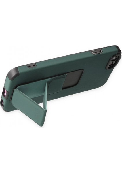 iPhone 6 Kılıf Mega Standlı Silikon - Yeşil (K95) fırsatları