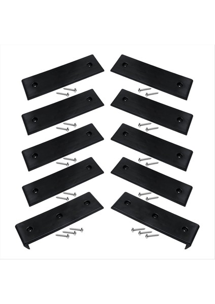 Tekne Römork Ranza Slayt Pedleri ve Daha Kolay Fırlatma ve Yükleme Için Sonlar 3X10INCH Tekne Römork Ranzası Sarkıklar Siyah (Yurt Dışından)