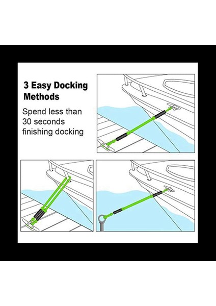 3x Moocy Boat Bungee Dock Hat Kanca Bungee Kabloları ile Halat Halat Mooring Halat Tekneler Için Pontoon Jet Ski Seadoo Waverunner (Yurt Dışından) indirimleri