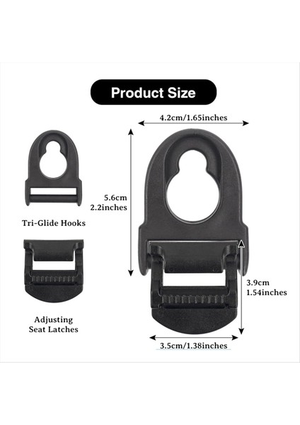 4pcs Kayık Koltuk Klipsleri Yedek Kayak Tokası Aksesuarları Güvenlik Tokası Dokuma Naylon Sırt Çantası Ayar Tokası (Yurt Dışından) modelleri