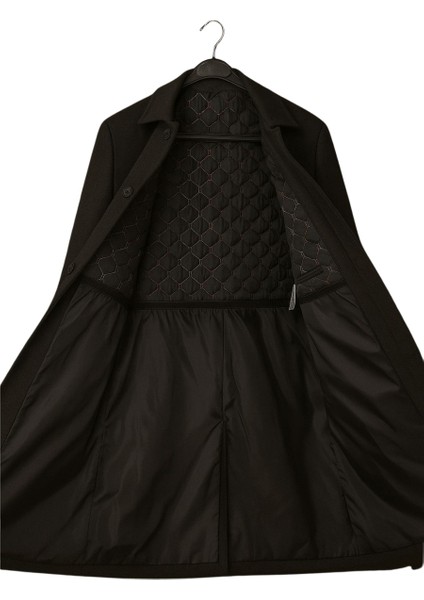 Erkek Antrasit Geniş Kalıp Uzun Gömlek Yaka Palto & Kaşe Kaban fırsatları