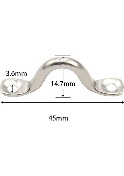 30PCS Paslanmaz Çelik Gaga Plakası Göz Plakaları Tavan Kancası Kayak Göz Plakası Kayak Pad Kayak Kano Kayak Kano Tıkma (Yurt Dışından) fiyatları