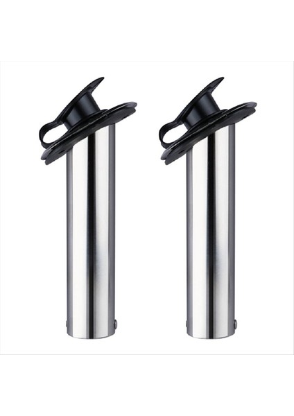 Balıkçı Çubuk Tutucu Paslanmaz Çelik Gömülü Balıkçı Çubuk Tutucu Deniz Tekne Aksesuarları 90 Derece 2 Pcs (Yurt Dışından)