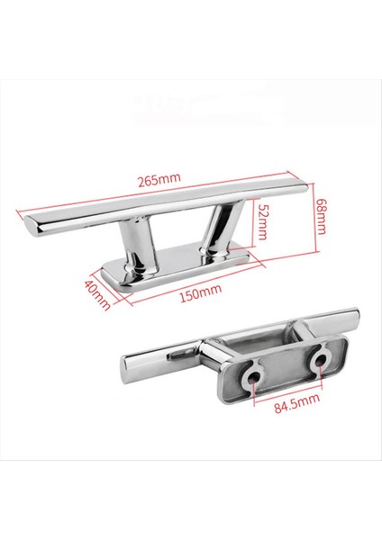 Deniz Paslanmaz Çelik Mooring Kelepçe Dock Cleat Deniz Teknesi Yat Aksesuarları 2pcs 10 Inç (Yurt Dışından) fırsatları