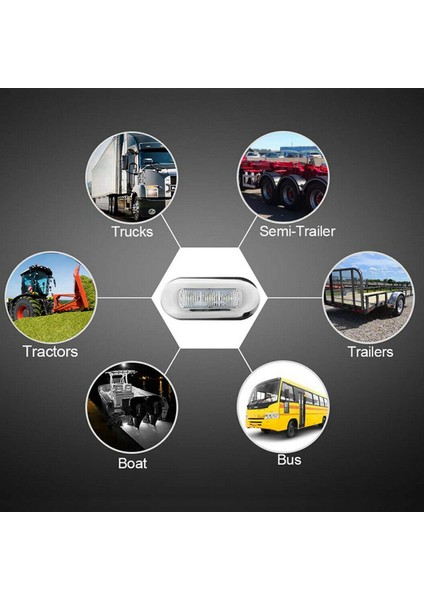 12PCS 12V Tekne Deniz Sinyal Lambası Açık Sınıf Büyük Su Geçirmez LED Nezaket Işıkları Merdiven Güverte Beyaz (Yurt Dışından) indirimleri