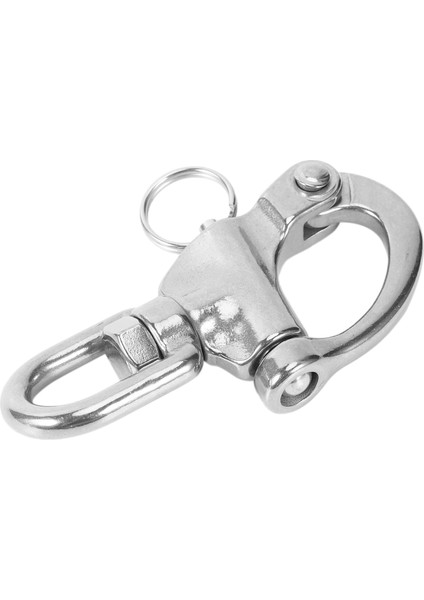 316 Paslanmaz Çelik Döner Karakolu Hızlı Bırakma Tekne Ankraj Zinciri Göz Planı Döner Snap Hook Deniz Mimari 87 mm Için (Yurt Dışından)