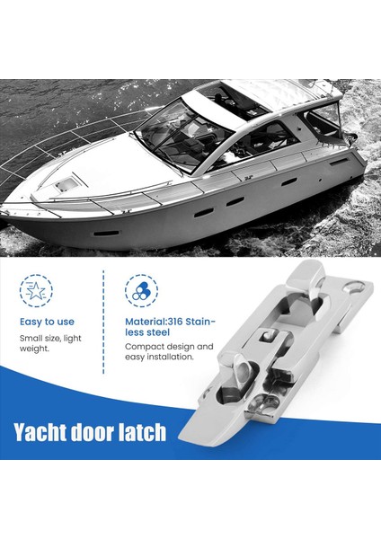 316 Paslanmaz Çelik Deniz Teknesi Kapı Kilit Mandal Anti-Çıngırak Bağlantı Elemanı Kelepçesi 70MM Deniz Donanımı (Yurt Dışından) indirimleri