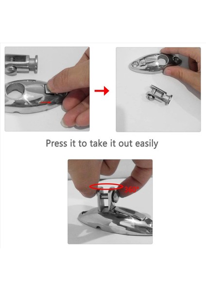 4x Hızlı Bırakma Bimini Üst Döner Menteşe Güverte Yan Mounta (Yurt Dışından) fırsatları