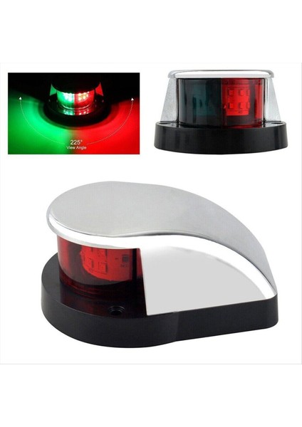 Kırmızı Yeşil LED Tekne Navigasyon Işığı 12V Su Geçirmez Yelkenli Sinyal Lambası Deniz Yat Uyarı Işıkları Tekne Aksesuarları (Yurt Dışından)