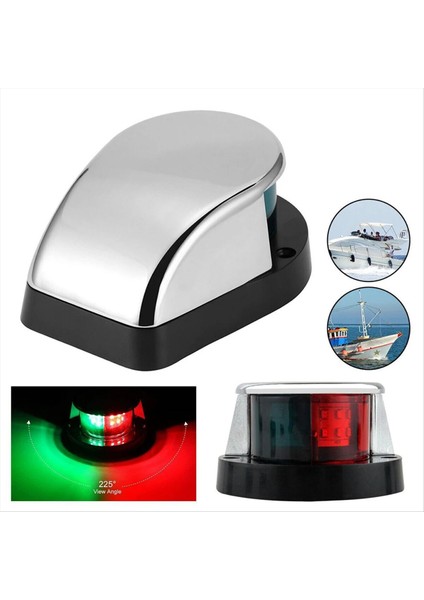 Kırmızı Yeşil LED Tekne Navigasyon Işığı 12V Su Geçirmez Yelkenli Sinyal Lambası Deniz Yat Uyarı Işıkları Tekne Aksesuarları (Yurt Dışından) fırsatları