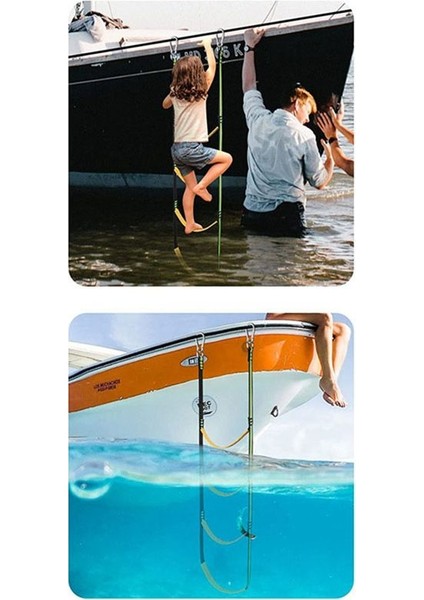 Kauçuk Tekne Biniş Yumuşak Merdiven Şişirilebilir Tekne Fırlatma Merdiven Katlanıyor Asılı Merdiven Yat Tekne Yan Yumuşak Merdiven A (Yurt Dışından) fiyatları