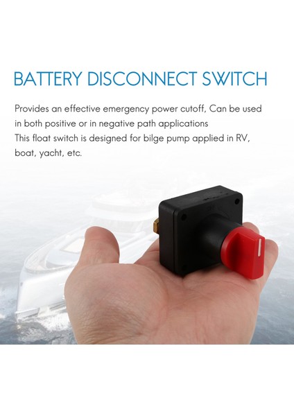 12V 300A Pil Gücü Bağlantısı Pil Anahtarı Döner Izolatör Rv Tekne Araba Kamyonu Otomatik Yat Için Kapalı Anahtar Öldür (Yurt Dışından) indirimleri