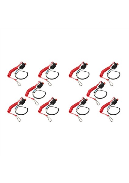 10X Tekne Motor Acil Durum Kill Stop Switch Yamaha /tohatsu Dıştan Takma Durdurma Kill Switch Kesme Anahtarları (Yurt Dışından)
