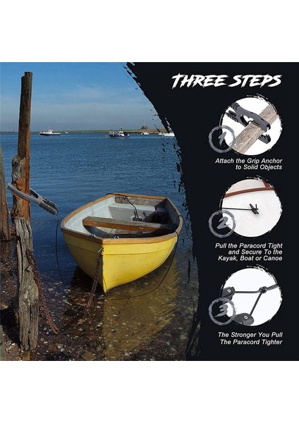 Kayak Ankraj Kavrama Kano Çapa Kavrama Sıkı Isırık ve Kolay Çalışma Kauçuk Slip Slip Gripa Için Fırça Ankraj Kavrama Kelepçesi (Yurt Dışından) fırsatları