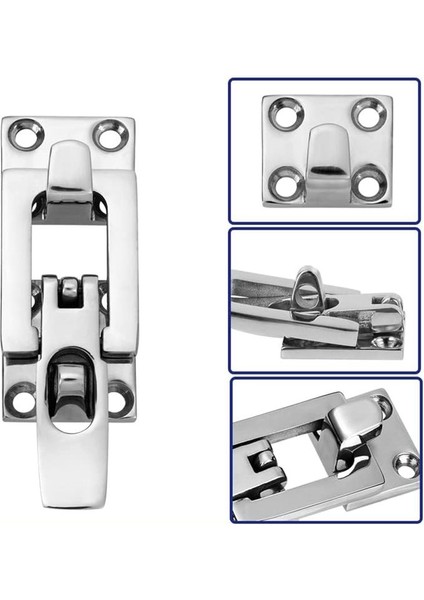 Deniz Anti-Çirkin Kare Meydan Mandalları Tekne Kapısı Kapak Için Kelepçe Mandalları Tutun Kilitlenebilir 316 Paslanmaz Çelik Vidalar (Yurt Dışından) modelleri