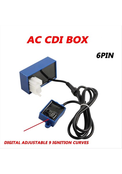 Motorcycle-Ignition 6 Pin Cdı Kutusu Ac Dijital Ateşleyicisi CG125 AKT125 FT125 RX125 Atv Dirt Bike Go Kart Bike Için Ayarlanabilir (Yurt Dışından) fırsatları