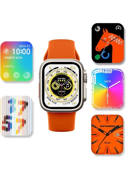 WS28 Ultra 49MM Siri Tansiyon Ateş Nabız Ölçer Akıllı Saat ( Lisinya )
