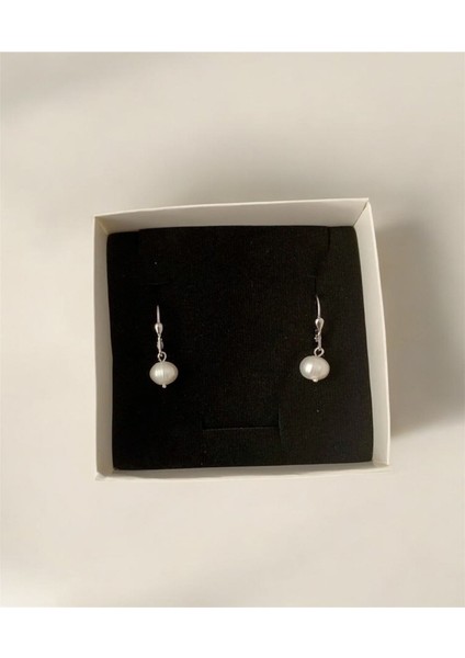 50 cm - Sertifikalı 925 Ayar Gümüş Doğal 8mm Inci Kolye Bileklik ve Küpe Seti modelleri