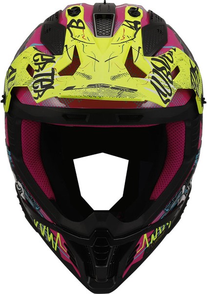Fast 2 Gorilla Mor-Neon Sarı Kask fiyatları