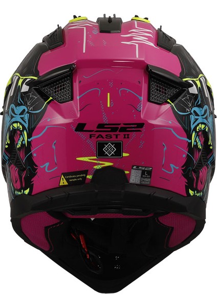 Fast 2 Gorilla Mor-Neon Sarı Kask fırsatları