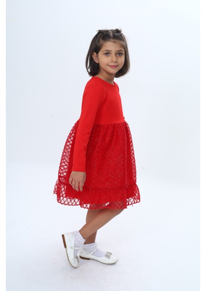 Kız Çocuk Fırfırlı Tüllü Elbise modelleri