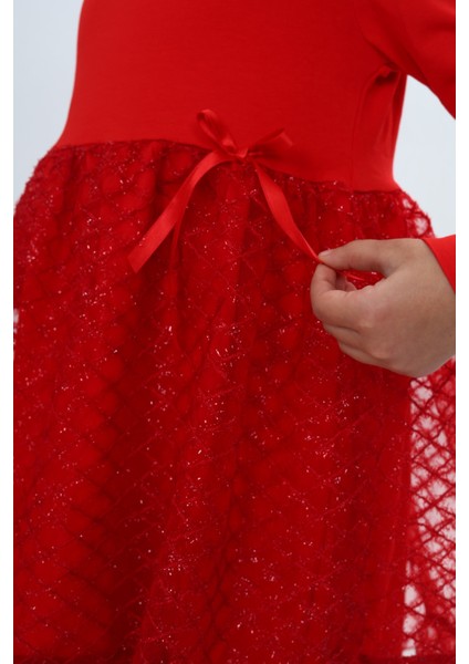 Kız Çocuk Fırfırlı Tüllü Elbise indirimleri