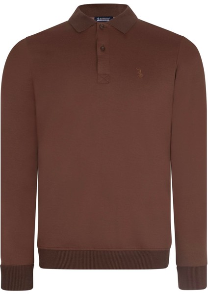 V9007 Dewberry Erkek Sweatshırt-Kahve