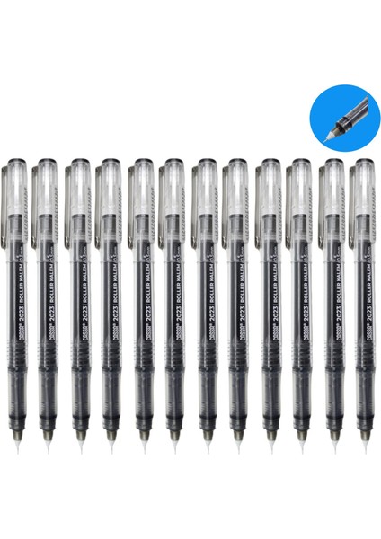 2023 Iğne Uçlu Roller Kalem 0.7 mm Siyah 12 Adet