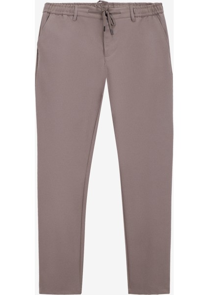 Gmg Fırenze Lastikli Bel Normal Paça Jogger Bej Erkek Pantolon GU25MFW01050