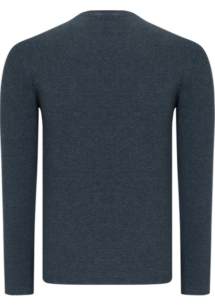 Ikili Set T8588 Dewberry Yuvarlak Yaka Erkek Sweatshırt-Bordo-Antrasit modelleri