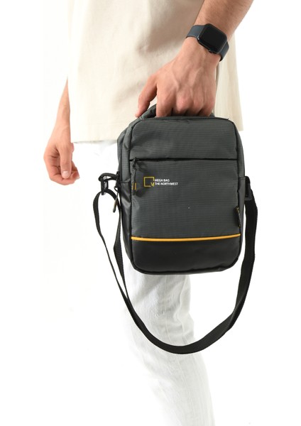 Mega The Northwest Outdoor Serisi Yüksek Hacimli Su Itici Imperteks Kumaş Erkek Omuz Çapraz Göğüs ve Bel Çantası