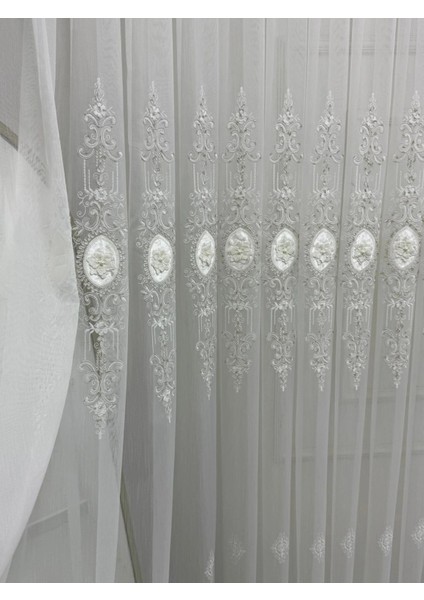 Nivemeshome 3158 Valeria Gold 1/2,5 Pileli Bambu Tül Perde fiyatları