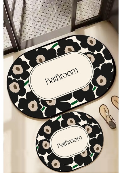 Oweld 2'li Banyo Paspası,kaymaz Tabanlı,yıkanabilir 60X100 50X60 cm Djtbanyo