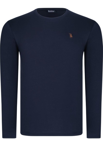 Üçlü Set T8588 Dewberry Yuvarlak Yaka Erkek Sweatshırt-Lacivert-Antrasit-Bordo modelleri