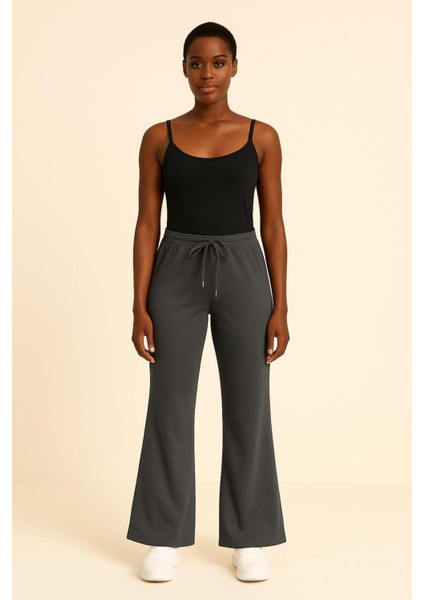 Anthracite Kadın Bol Paça Eşofman Altı