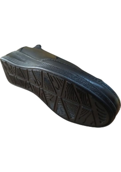 Palovit 051 Kadın Hakiki Deri Dolgu Taban Comfort Anne Ayakkabısı Siyah modelleri