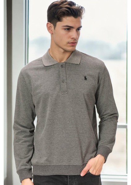 V9007 Dewberry Erkek Sweatshırt-Antrasit