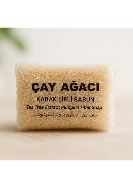 Doğal Çay Ağacı Kabak Lifli Sabunu